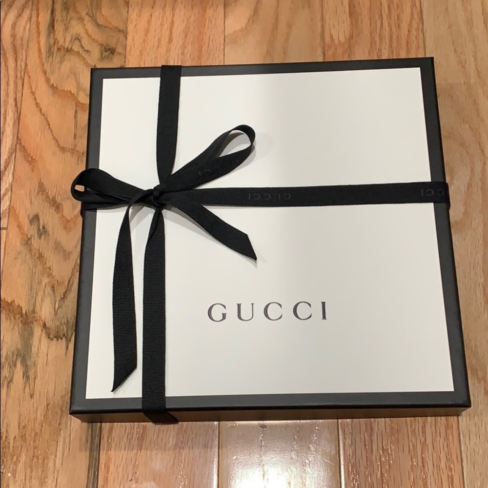 Empty Gucci scarf box